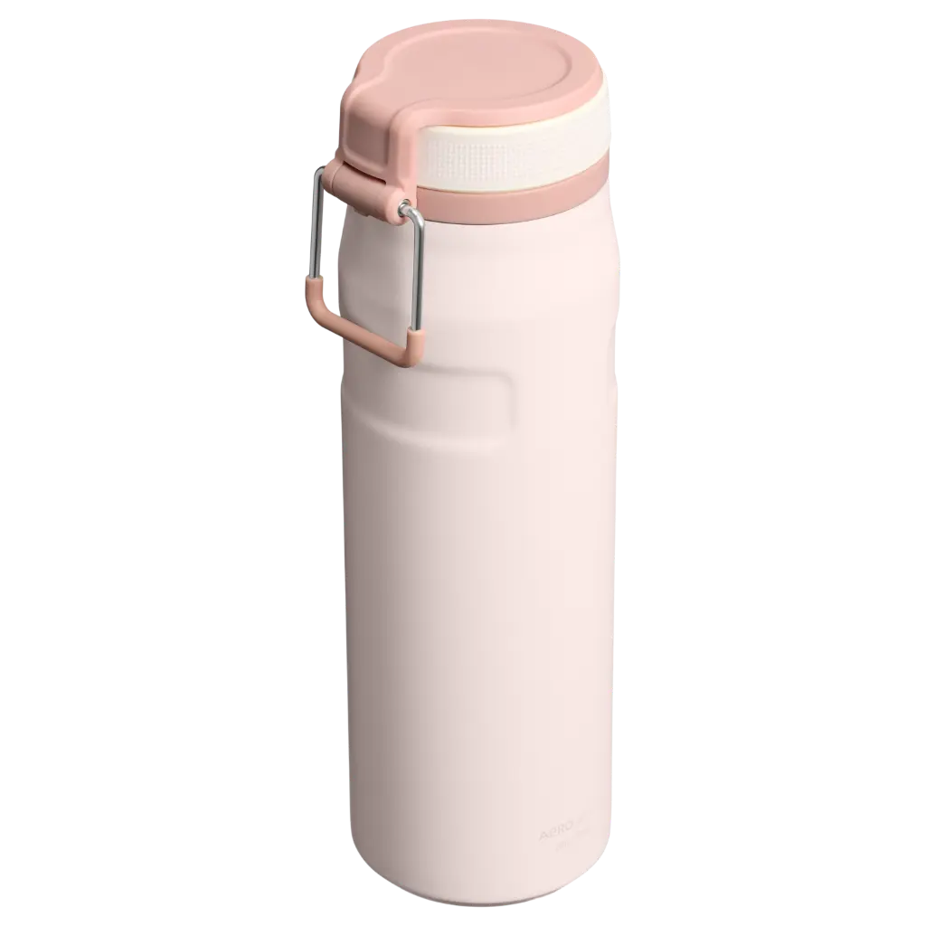 Web_PNG_Square-FACE+FORCE The IceFlow Aerolight Bottle Twist Flip 24OZ - Rose Quartz - Hero Back.webp