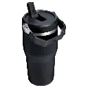 Web_PNG_Square-The IceFlow™ Flip Straw 2.0 Tumbler 20OZ - Black 2.0 - Hero Back.webp