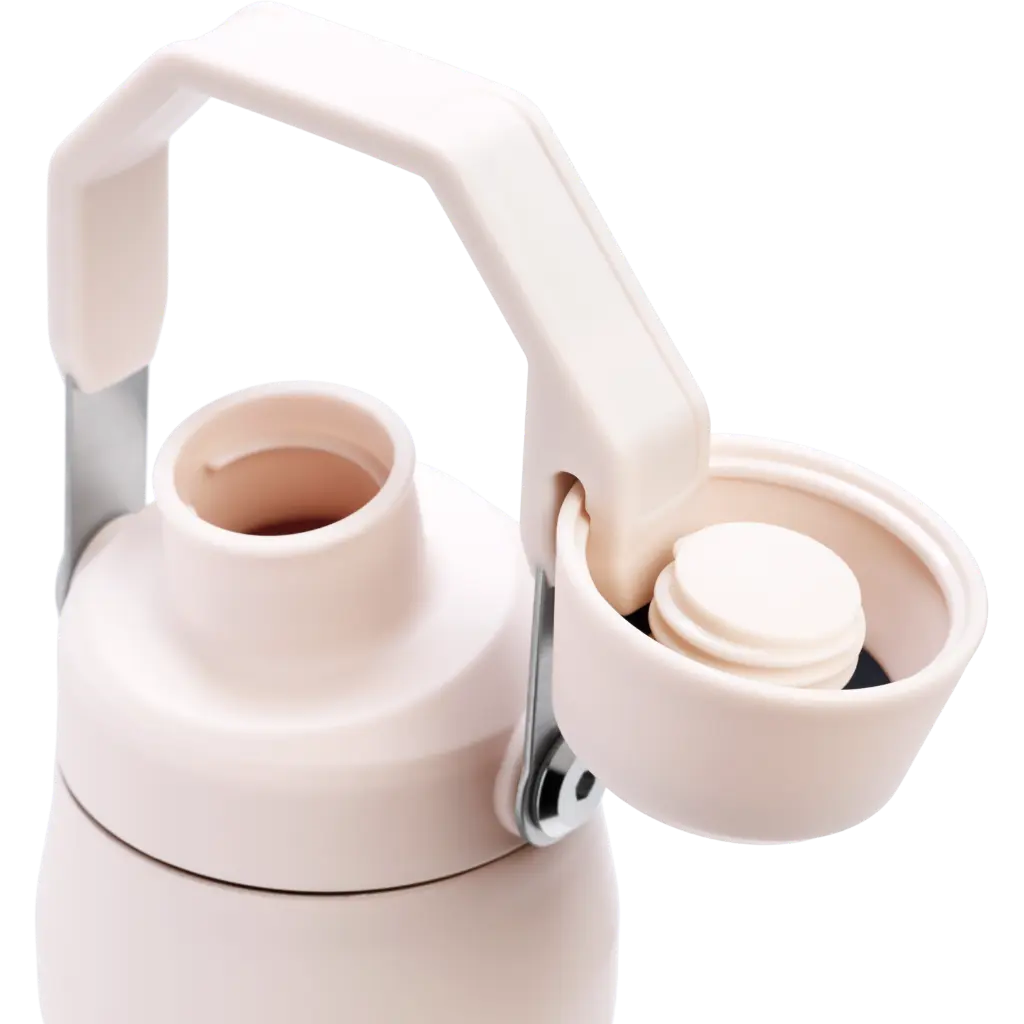 Web_PNG_Square-The IceFlow™ Aerolight™  Bottle Fast Flow 24OZ - Rose Quartz - Lid Detail.webp