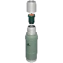 Web_PNG_Square-The Artisan Thermal Bottle 1.1QT - 1.0L - Hammertone Green -  Hero Exploded.webp