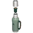 Web_PNG_Square-The Artisan Thermal Bottle 1.5QT - 1.4L - Hammertone Green -  Hero Exploded.webp