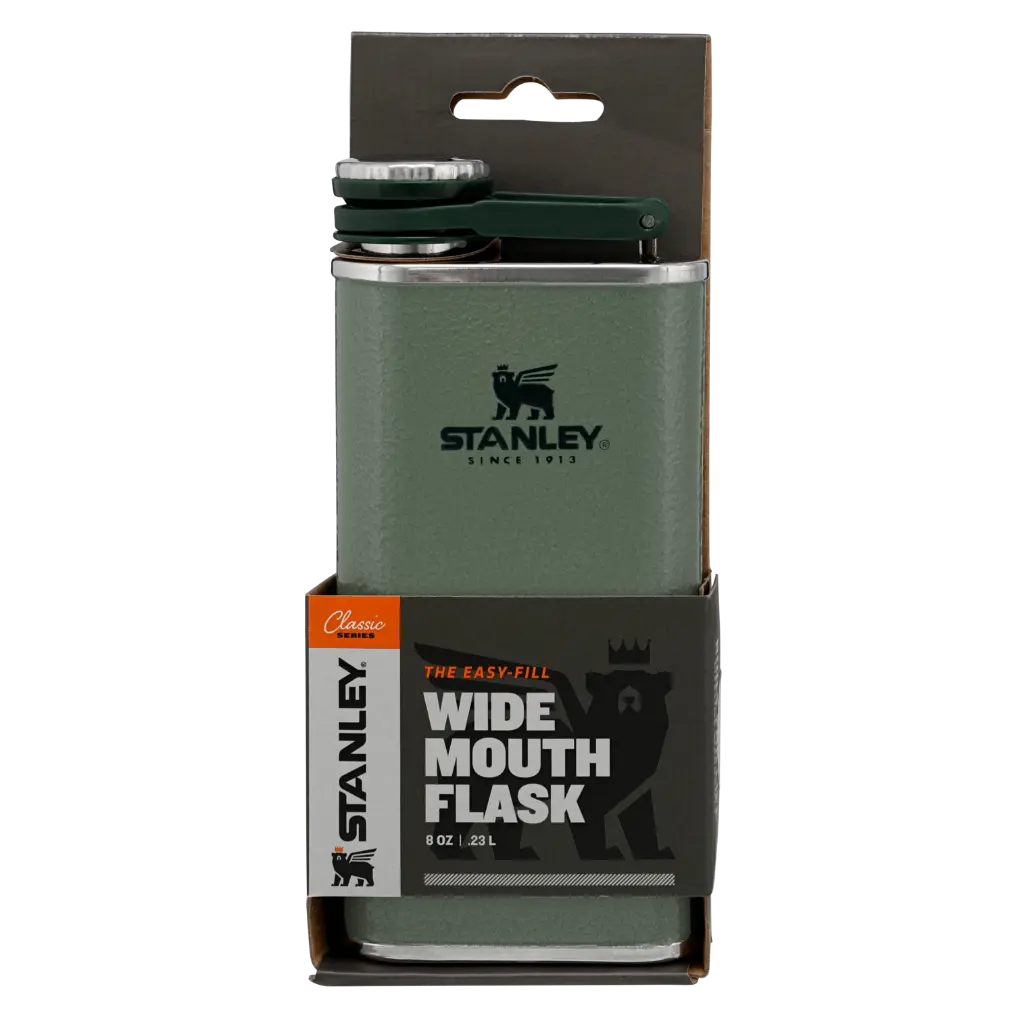 Web_PNG_Square-Classic Easy Fill Wide Mouth Flask 8oz Hammertone Green (2).webp