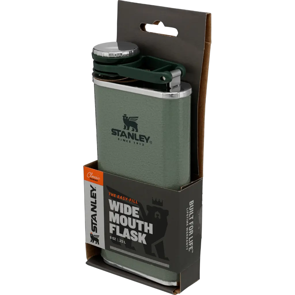 Web_PNG_Square-Classic Easy Fill Wide Mouth Flask 8oz Hammertone Green (1).webp