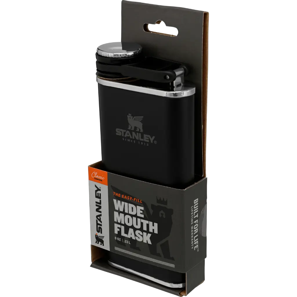 Web_PNG_Square-Classic Easy Fill Wide Mouth Flask 8oz Matte Black.webp