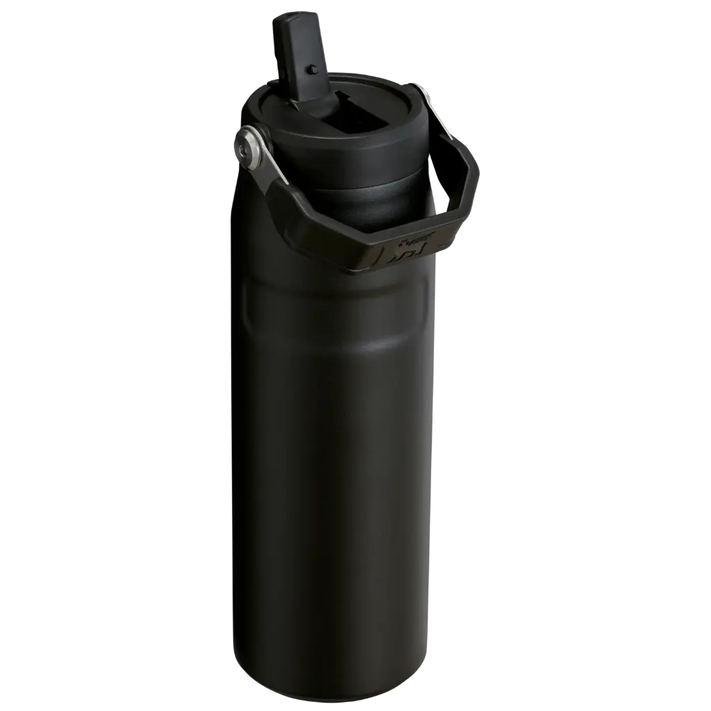 Web_PNG_Square-The IceFlow™ Aerolight™  Bottle Flip Straw 2.0 24OZ - Black - Hero Back.webp