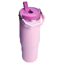 Web_PNG_Square-The IceFlow™ Flip Straw 2.0 Tumbler  30OZ - Cherry Blossom - Hero Back.webp