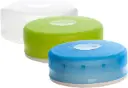 GoTubb 3-Pack Small (.9 cu.in./14cc) Clear/Green/Blue