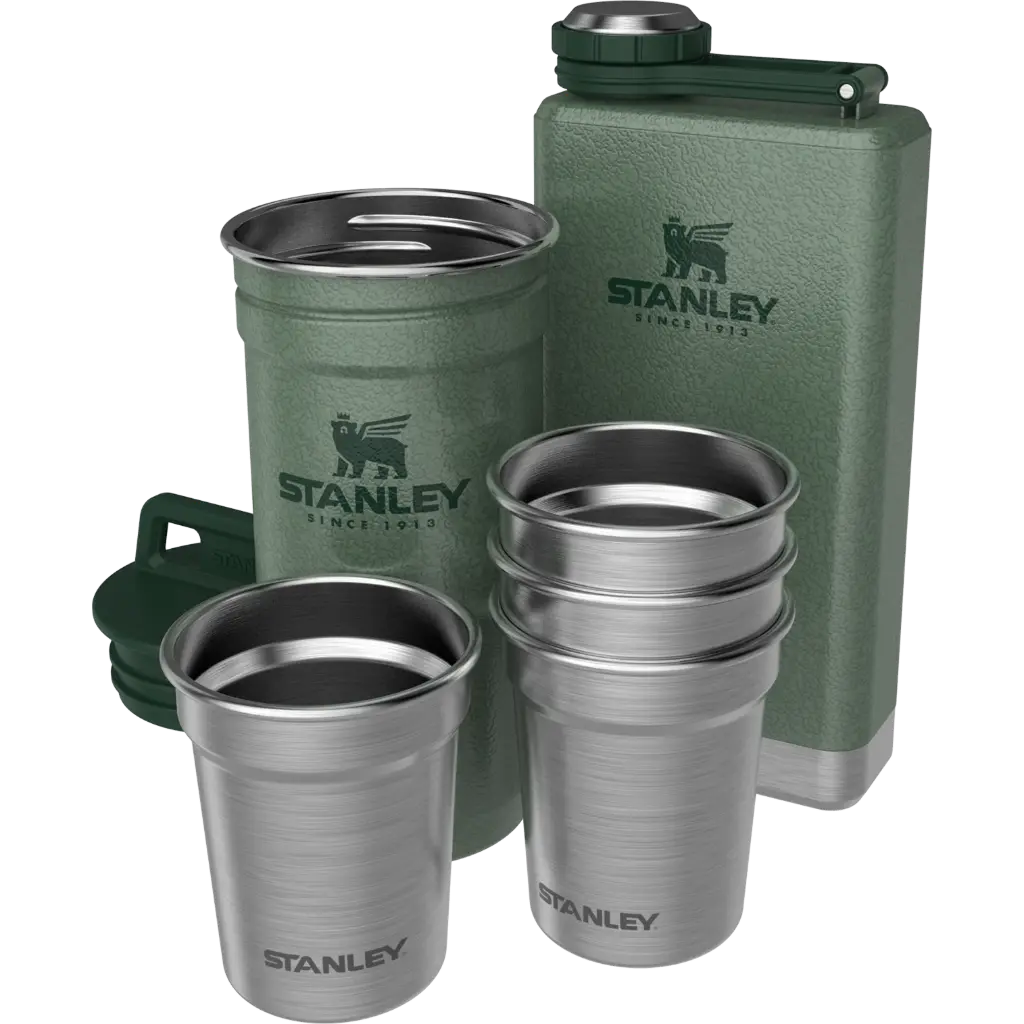 The Pre-Party Shot Glass + Flask Set